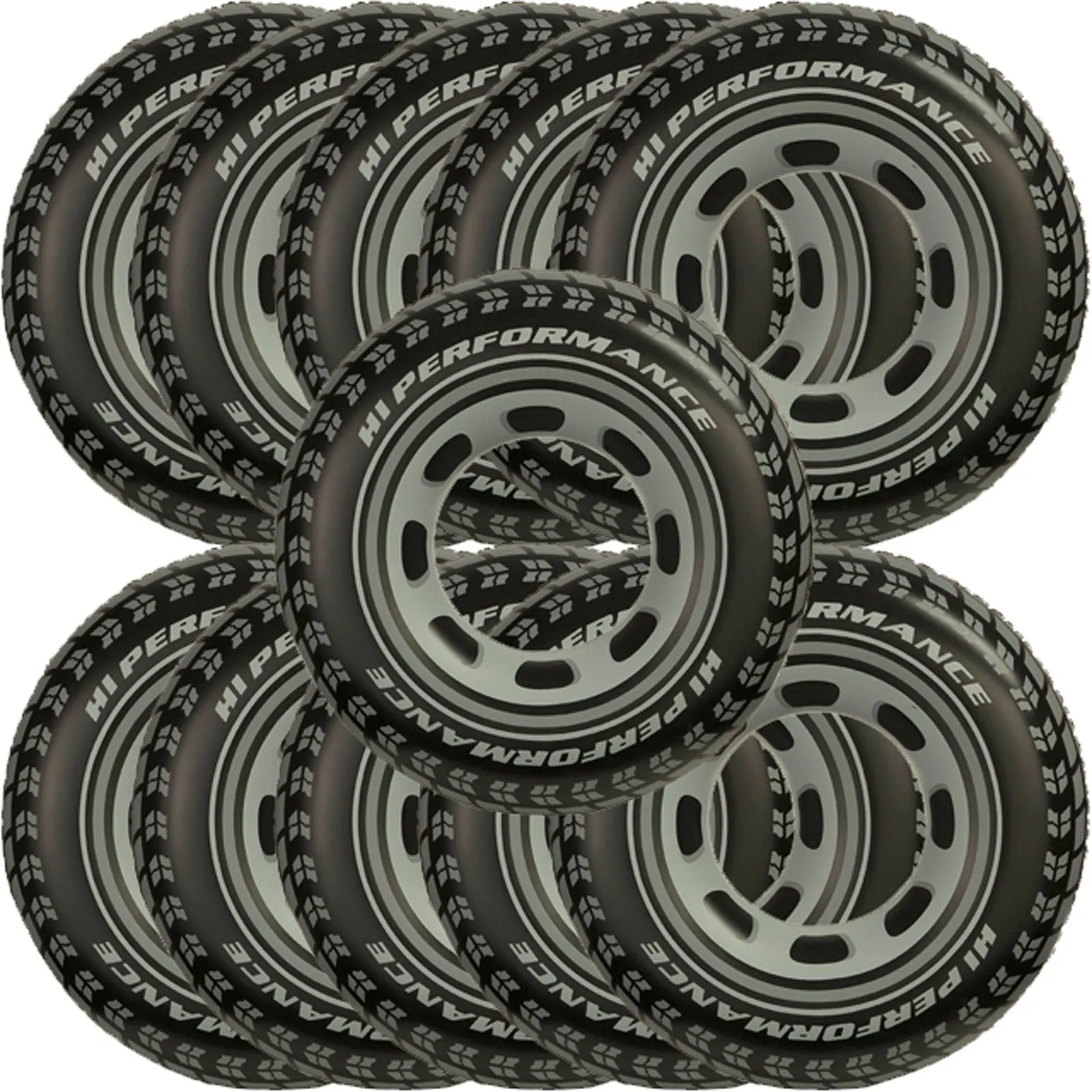 11- Intex Giant Tire Tube Inflatable Water Swimming Pool Ring Float Raft Lounger