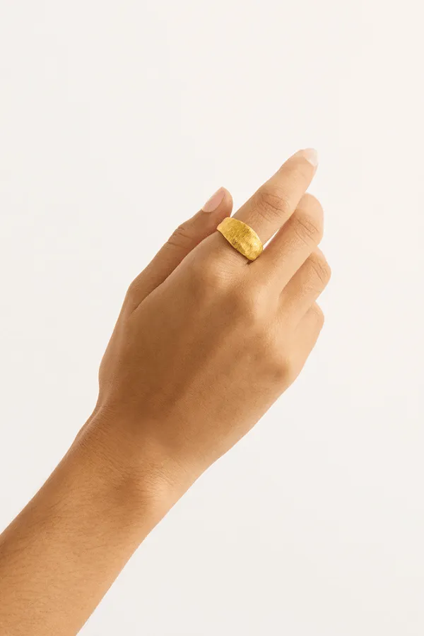 18k Gold Vermeil Woven Light Ring