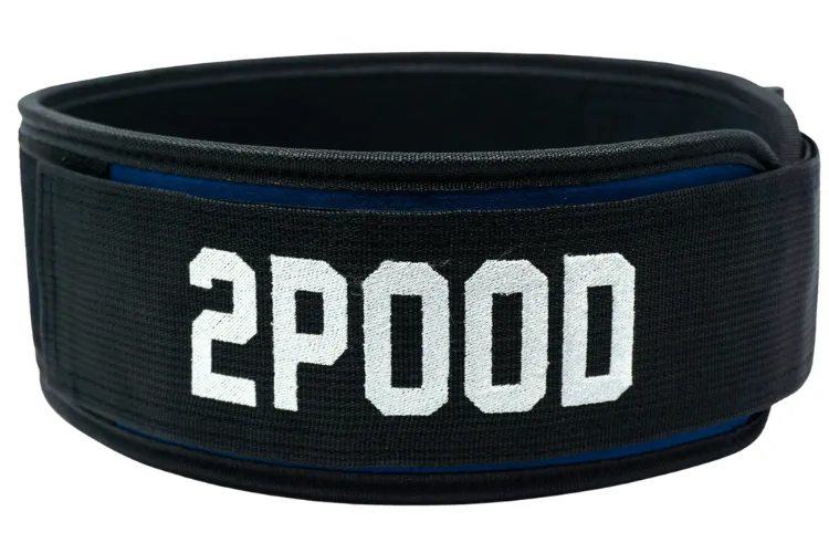 2POOD Navy Velcro Patch 4" Weightlifting Belt
