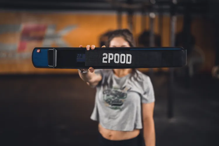 2POOD Navy Velcro Patch 4" Weightlifting Belt
