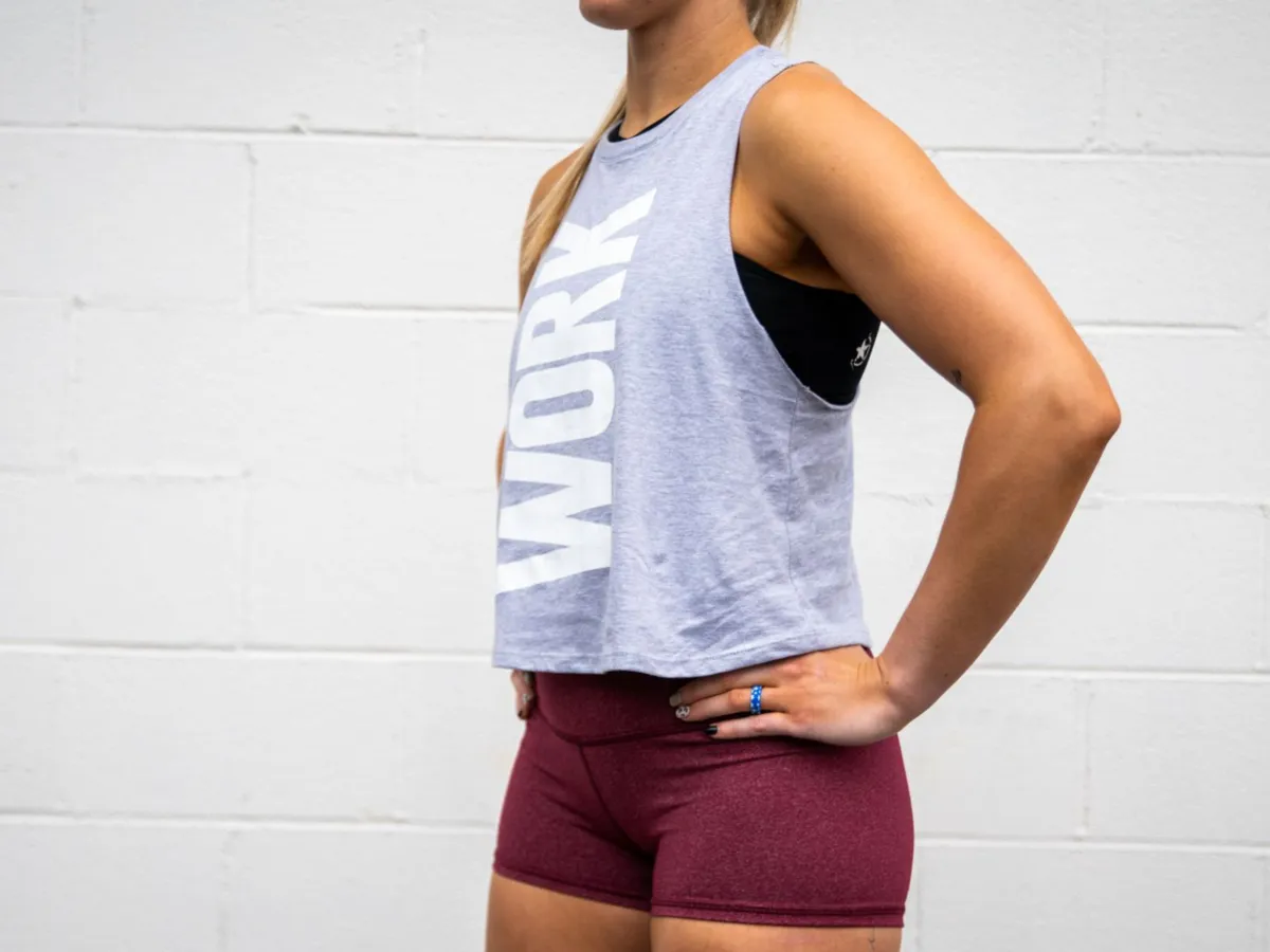 2POOD WORK Light Grey Muscle Tank