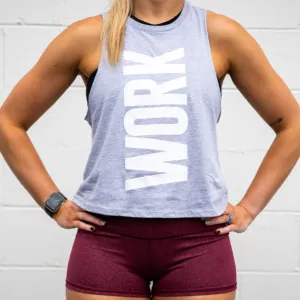 2POOD WORK Light Grey Muscle Tank