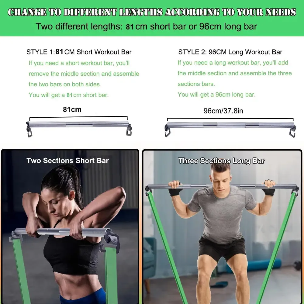 96cm Resistance Bar with Large Hook with Handles