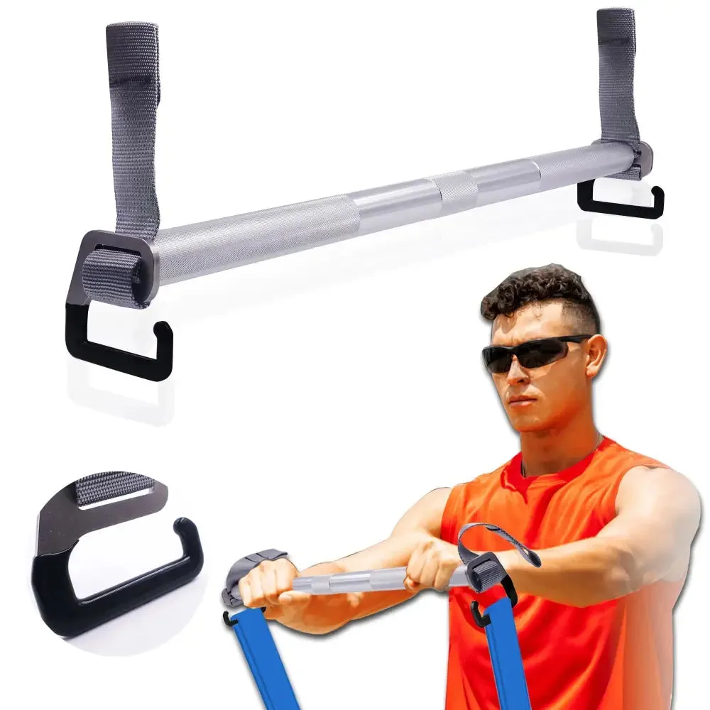 Adjustable Exercise Bar with Large E-type Hook Metal