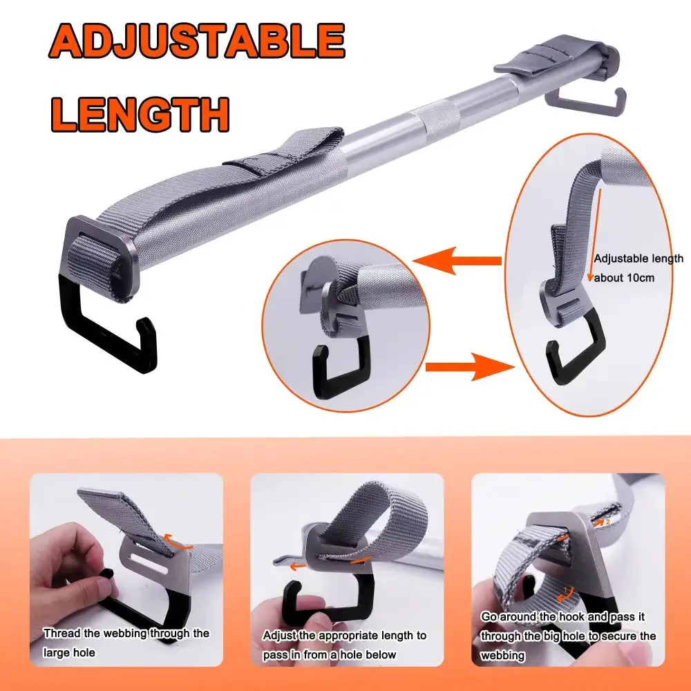Adjustable Exercise Bar with Large E-type Hook Metal