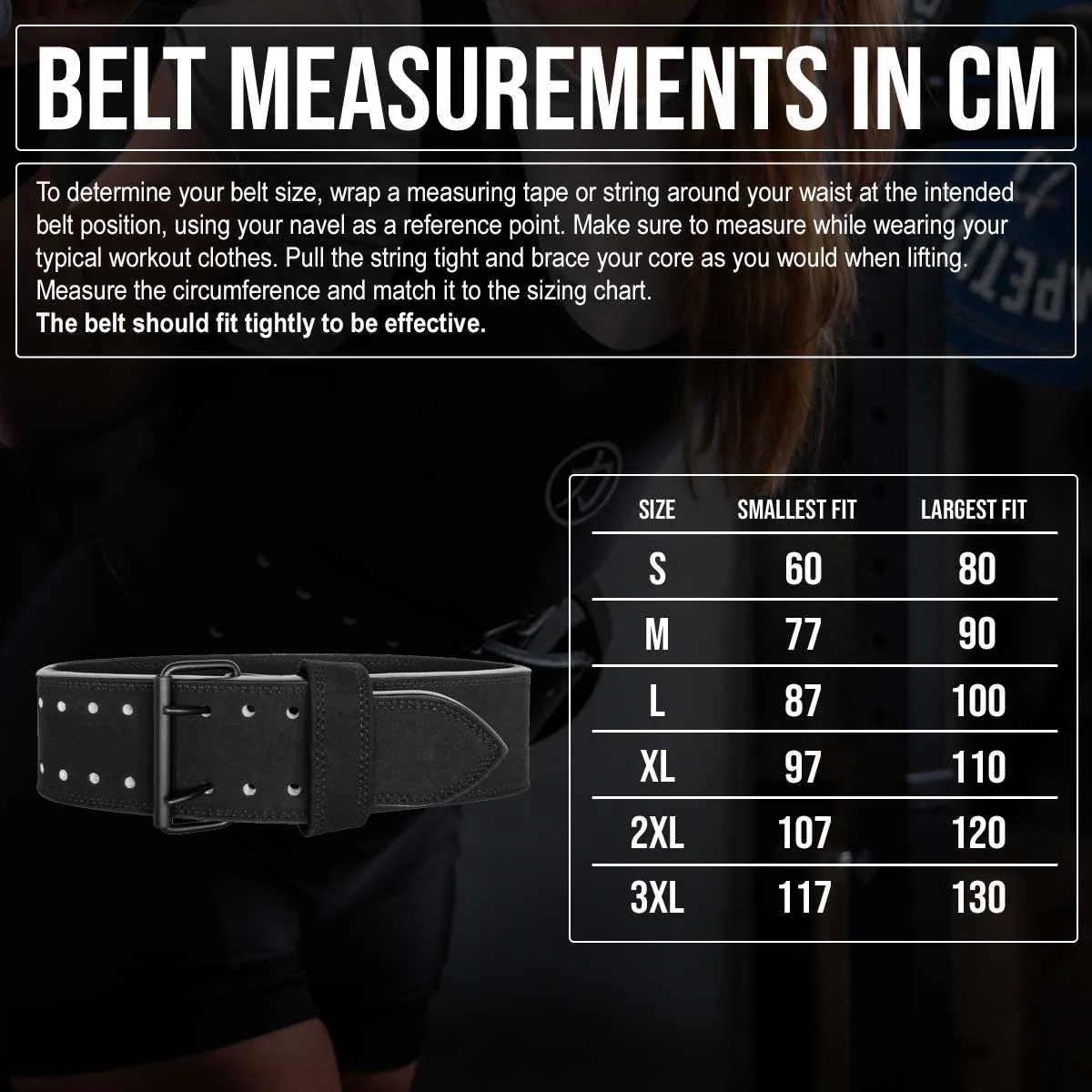 Double Prong Belt, All Black, 13MM - IPF Approved