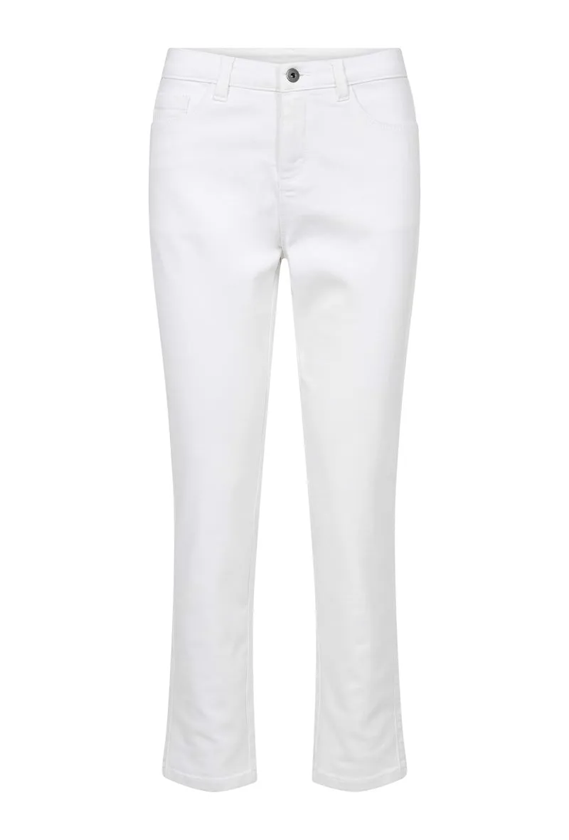 KAFFE KAzelina HW Straight Jeans Chalk