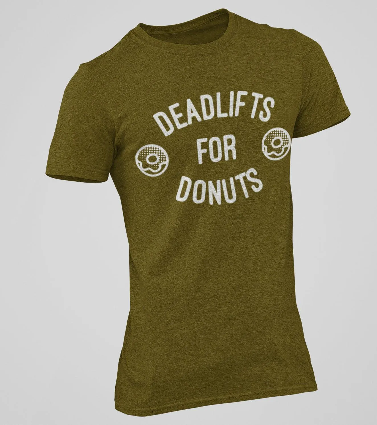 Men's Deadlift & Donut T-Shirt (Olive)