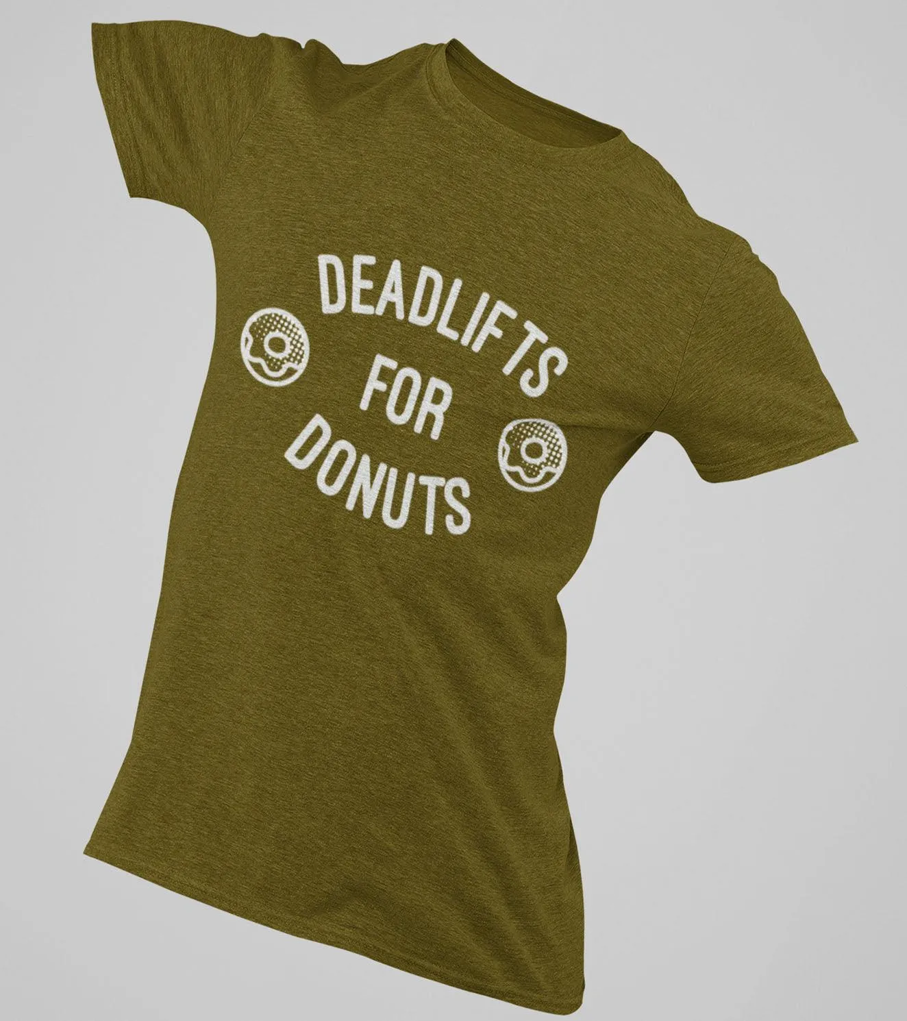 Men's Deadlift & Donut T-Shirt (Olive)