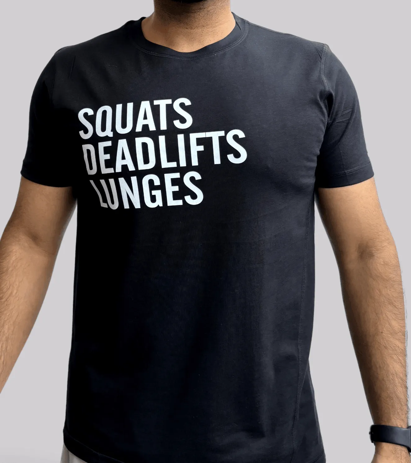 Men's squat deadlift  T-Shirt (black)