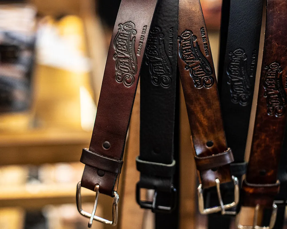OG Script Leather Belt - Black