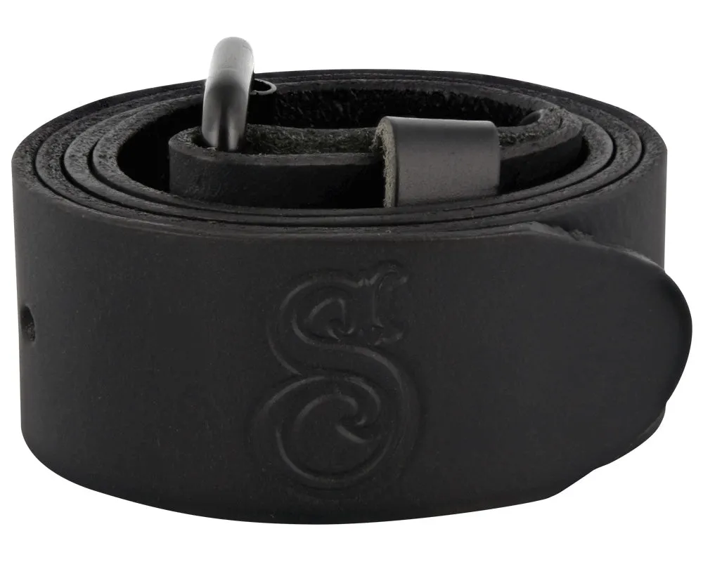 OG Script Leather Belt - Black