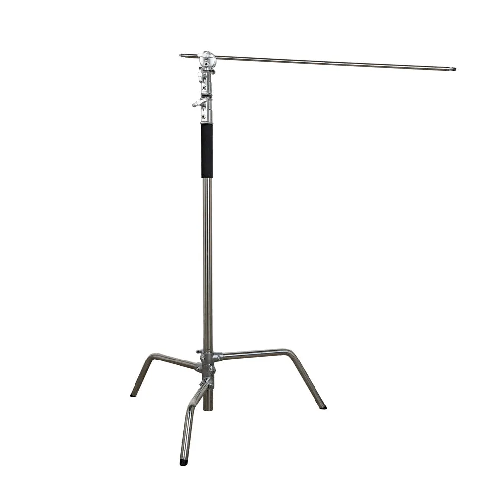 Stainless Steel Heavy Duty Photographic C-Stand With Boom Arm (20kg Load)