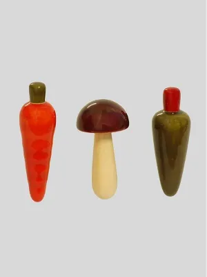 Vegetable set Wooden Fridge Magnets