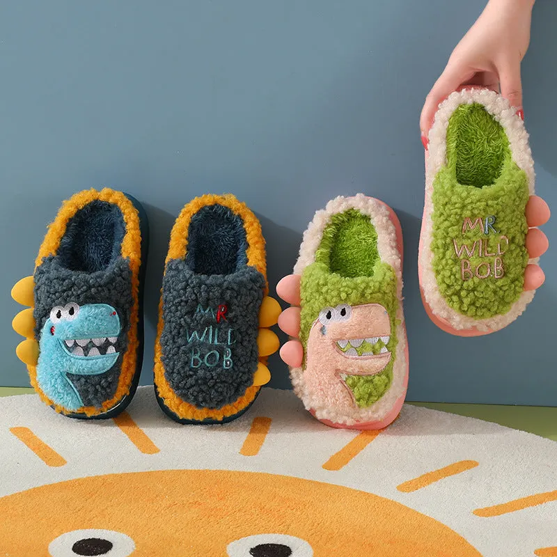 Wild Bob Dinosaur Slippers for Kids