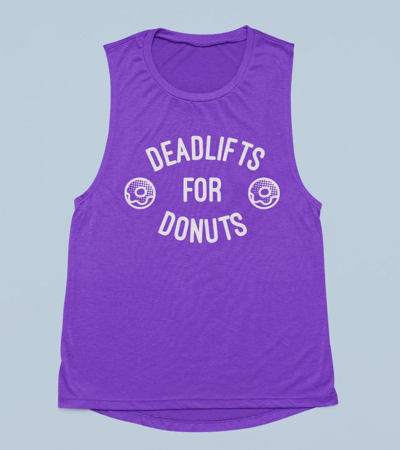 Women's Deadlift for Donuts Muscle Tank (purple)