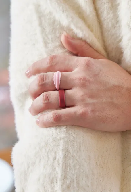 Women's Heartfelt Serene Ring