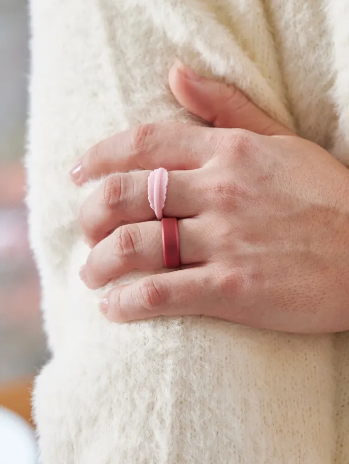 Women's Heartfelt Serene Ring