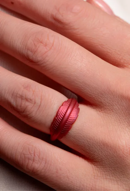 Women's Heartfelt Serene Ring